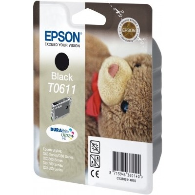 Epson C13T06114010 Ourson T0611 - Noir