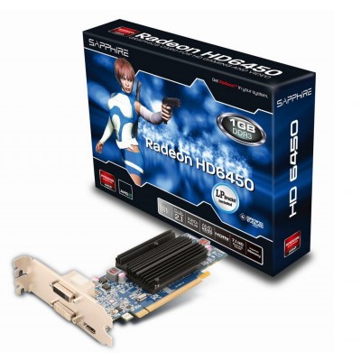 PCI-E Radeon ATI HD 6450 1GB DDR3 PCI-E VGA DVI-D HDMI PASS [3915472]
