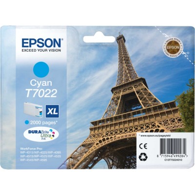 Epson C13T70224010 Tour Eiffel T7022 XL - Cyan