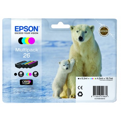 Epson C13T26164010 Ours Polaire 26 - Multipack