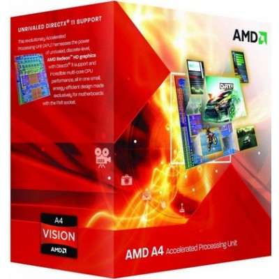 CPU AMD FM2 A4 6300 3.7 GHz - 2 coeurs - 1 Mo cache - Box [3923815]