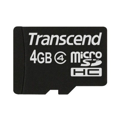 Mémoire 4GB Transcend - carte mémoire flash - 4 Go - micr [3924029]