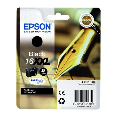 Epson C13T16814012 Stylo Plume 16XXL - Noir
