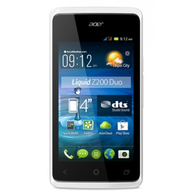 Acer Liquid Z200 duo - Blanc pur - 3G 4 Go - 4" - GSM - Android Phone
