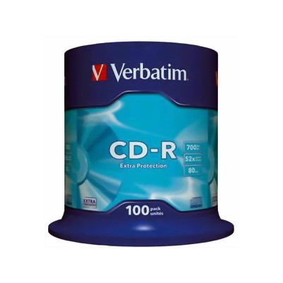CD 80 Mn Verbatim 80Mn 700MB  52X   spindle de 100p