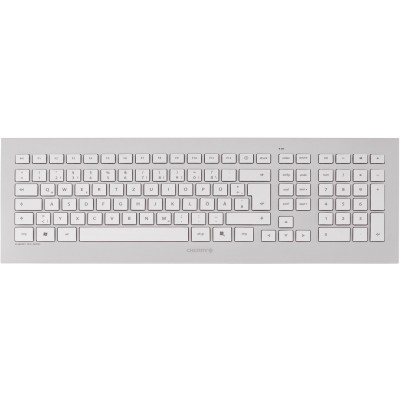 Clavier Cherry DW 8000 ensemble clavier et souris sans fil ultra-plat et ultra-silencieux USB blanc 
