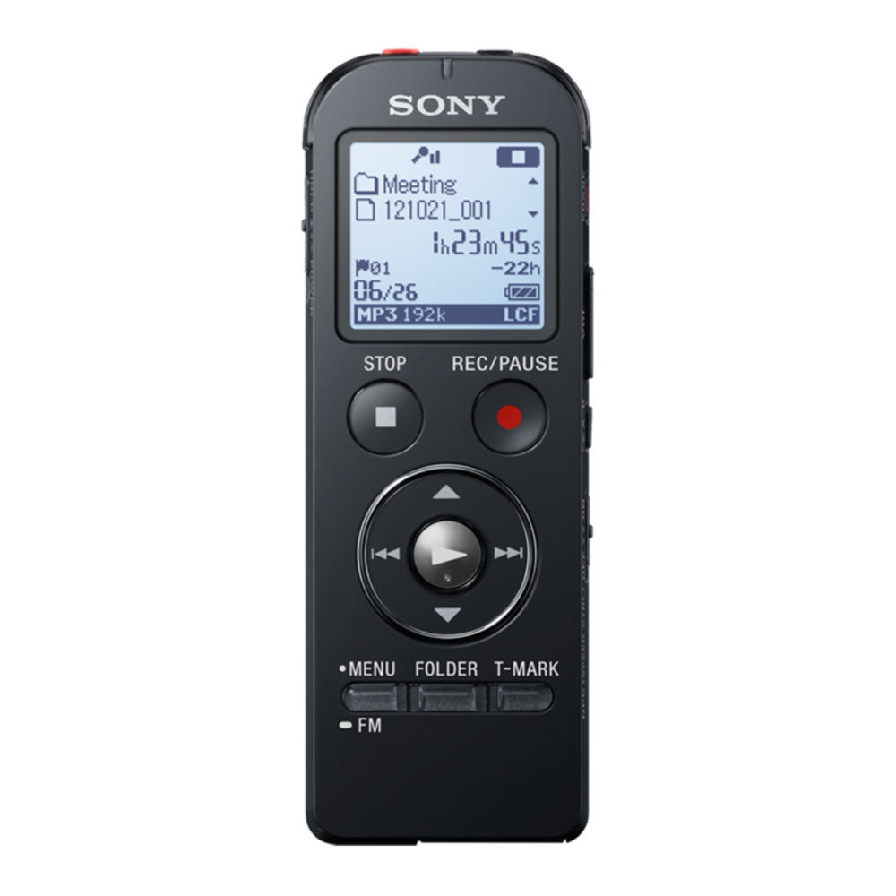 Dictaphone Sony VOICE REC. 4GB MP3 PC LINK MEMORY CARD SLOT BLACK à 79.