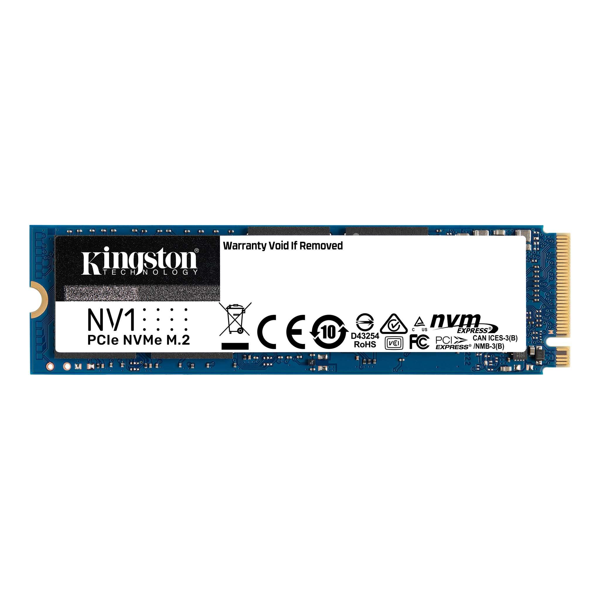 SSD M.2 NVMe 500 Go Kingston NV1 - 2100 Mb/s : 1700 Mb/s à 69.9