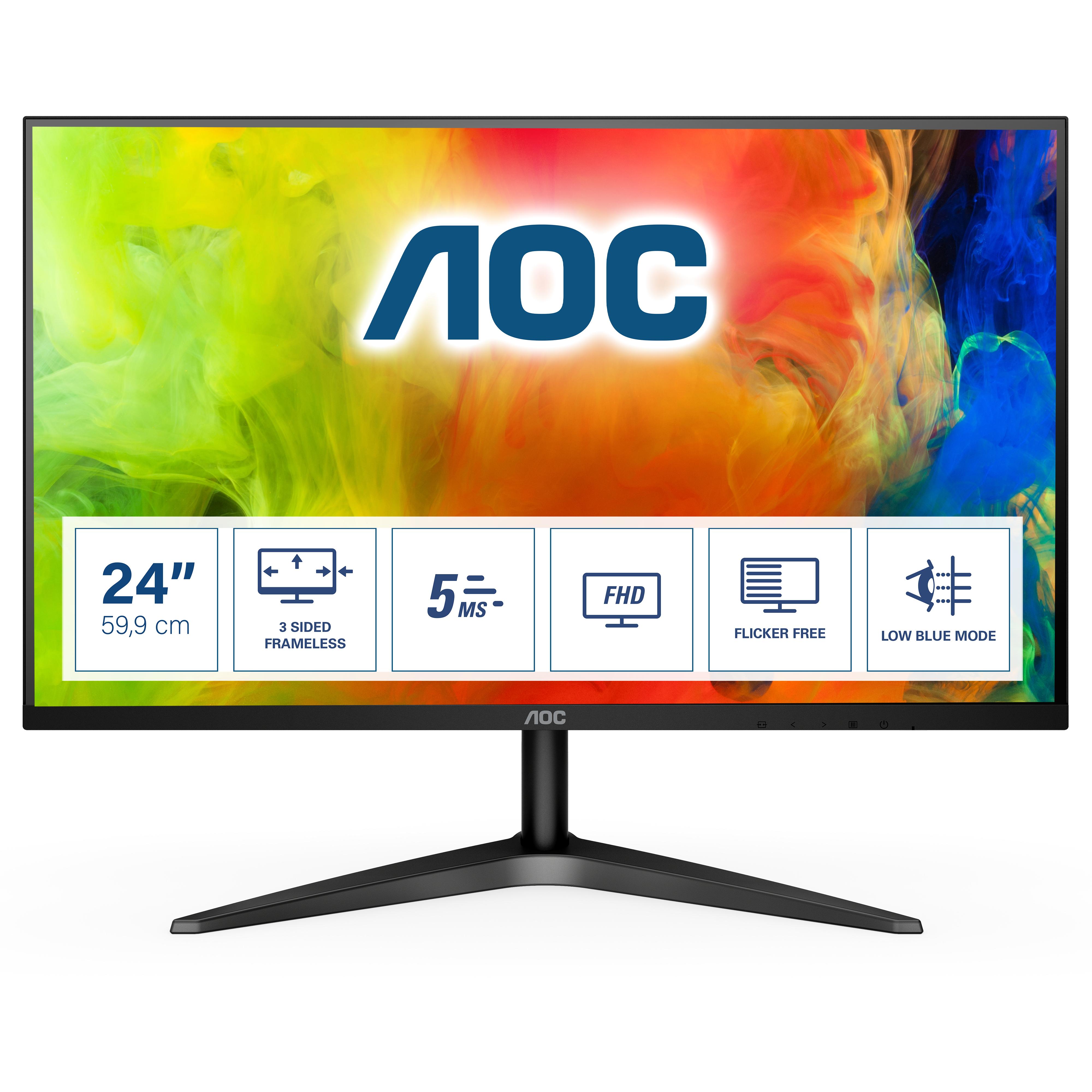 ECRAN 24/AOC 24B1H/FHD/60Hz/5ms/VA à 109.9€ - Generation Net