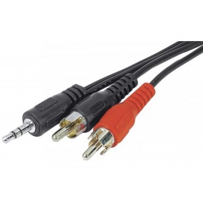 Cordon Audio 2 RCA Males / 1 Jack 3.5mm Male 1.8 Metre [101052]