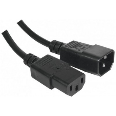 Cable rallonge alim onduleur ou moniteur noir 1 80 m [101093]