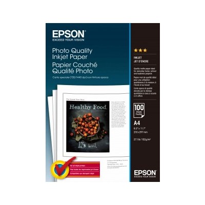 Papier Epson Couche A4 Qualité photo PACK DE 100 FEUILLES  [3906314]