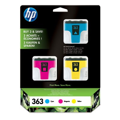 HP 363 PACK DE 3 CARTOUCHES F/ PS 3310/D7160/D7360/8250 [3907363]