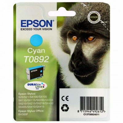 Epson T0892 - Cartouche d'impression - 1 x cyan - 185 pages [3908666]
