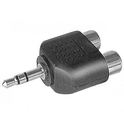 Adaptateur 2 RCA F vers 1 jack 3 5 M [3911172]