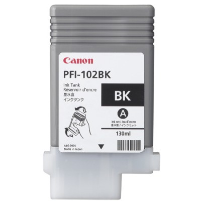 Canon encre Noir PFI-102BK 130 ml pour IPF 650 IPF 750
