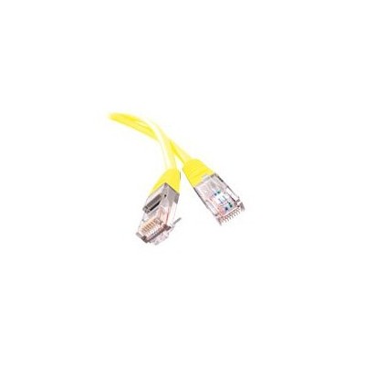Cordon RJ45 10 m FTP blinde CAT5e precable Jaune [3913153]