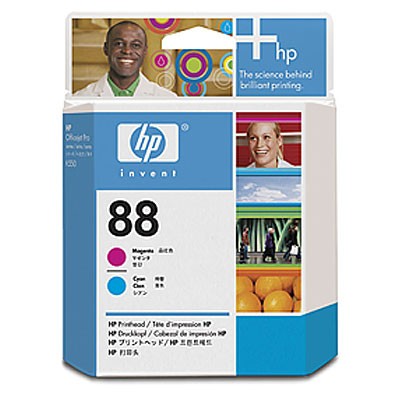 Têtes d'impressions HP INK MAGENTA/CYAN PRINTHEAD NO88 [3914901]