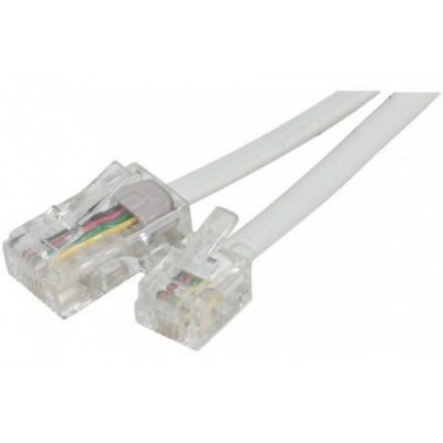 Cordon RJ11 téléphonique vers RJ45 Blanc - 3.00M [3916375]