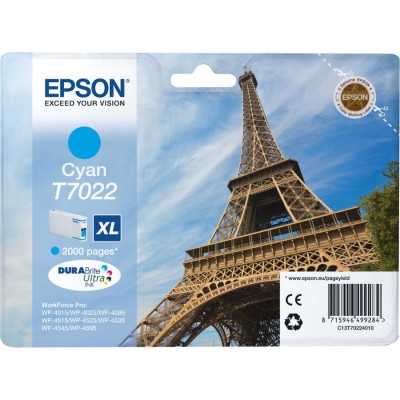 Epson C13T70224010 Tour Eiffel T7022 XL - Cyan