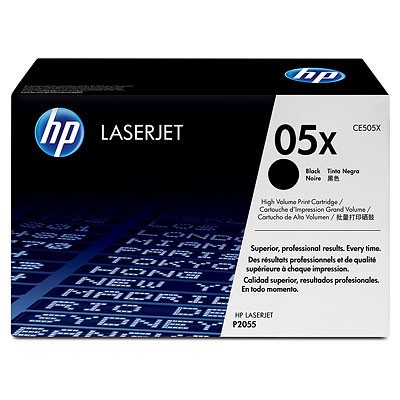 HP Toner Noir CE505XD 6500 pages pour P2055 PACK DE 2 [3917500]