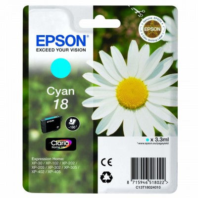 Epson C13T18024012 Paquerette 18 - Cyan