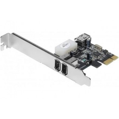 Carte PCIe FireWire 400 1394a 2+1 port à 29.9€ - Generation Net