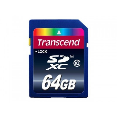 Mémoire carte SDXtended 64Go Class 10 Transcend