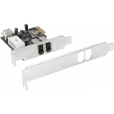 Carte PCI-Express Firewire Low profile 2+1 ports 1394a [3920428]