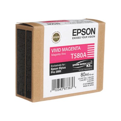 ENCRE T580 VIVID MAGENTA 80 ML POUR STYLUS PRO 3800  C13T58 [3920457]