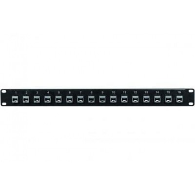 Panneau RJ45 CAT5E complet - 16 ports blindé [3920710]
