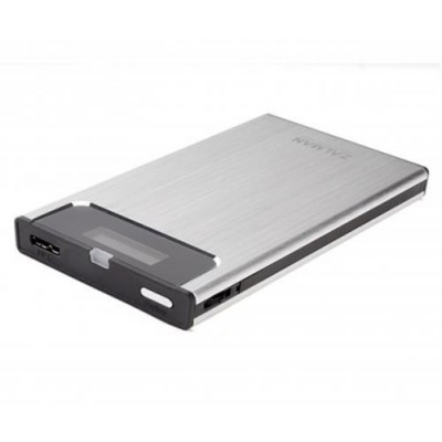 Boitier Externe Zalman ZMVE300S Disque Dur 2'''1/2 USB 3.0 Fichier ISO Backup Argent