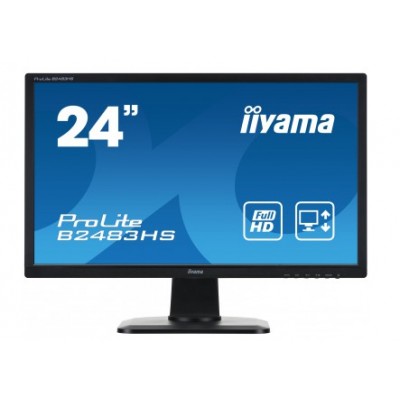 Ecran LED 24" IIYAMA B2483HS 1920X1080 FHD 2MS 5M:1 VGA DVI [3923206]