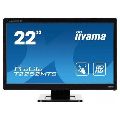 Ecran LCD 21,5" IIYAMA LCD TOUCH T2252MTS 1920X1080 16:9 2MS VGA DVI HDMI BLACK 