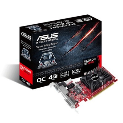 PCI-E Radeon ATI R7240-OC-4GD3-L PCI-E3 4GB DDR3 820MHZ DVI HDMI VGA LP 