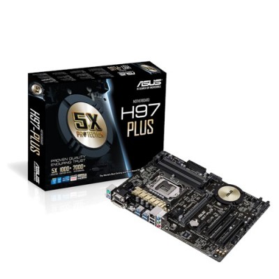 CM Asus H97-PLUS S1150 H97 ATX VGA+SND+GLN+U3+M2 SATA6GB/S DDR3 