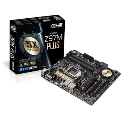 CM Asus Z97M-PLUS S1150 Z97 MATX VGA+SND+GLN+U3+M2 SATA6GB/S DDR3          