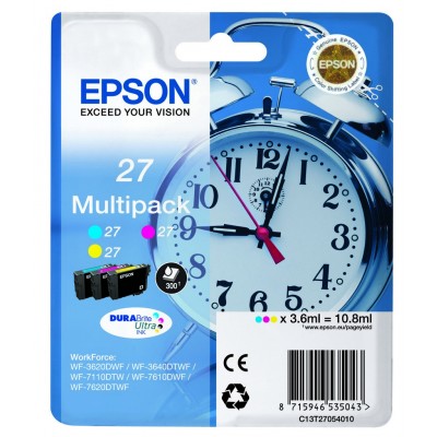Consommable Epson N°27 Multipack 3 Couleurs [3924189]