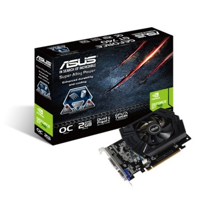 Asus GeForce GT740-OC-2GD5 PCIE 3.0 2GB GDDR5 1033MHZ DVI HDMI VGA