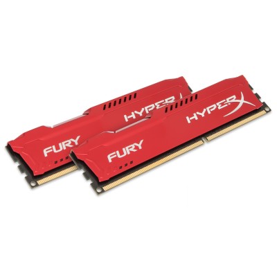 Memoire KINGSTON 16GB 1866MHz DDR3 CL10 DIMM (Kit of 2) HyperX Fury Red Series
