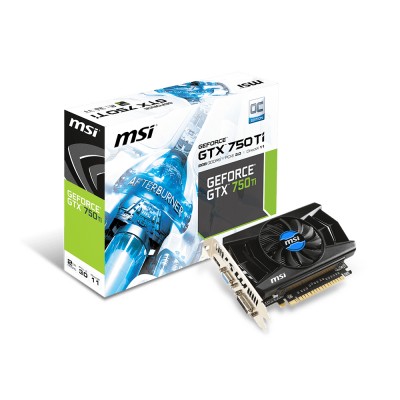 PCI-E GeForce GTX 750 Ti 2GB MSI GDDR5 128bits Dual Slot