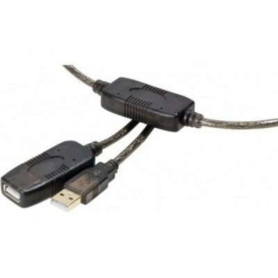 Rallonge USB 2.0 AA M/F amplifiée - 15m