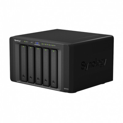 Synology DS1515+ Boîtier NAS pour 5 DD 3.5/2.5p 2.4GHz QuadCore 2Go 4LAN Gb USB3 eSata