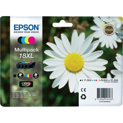 Epson C13T18164010 Multipack Paquerette 18XL CLARIA pour série XP        