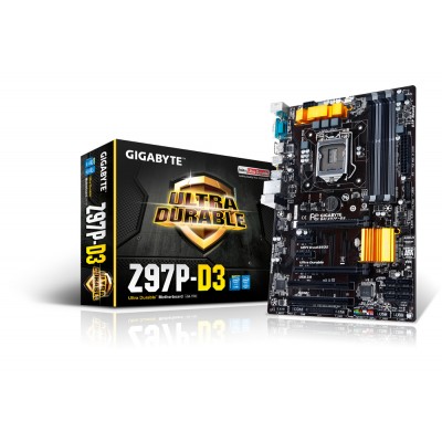 CM Gigabyte GA-Z97P-D3 Socket1150 Z97 ATX 4x DDR3 max 32GB HDMI PCI-E ATX