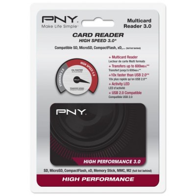 Lecteur de cartes PNY  High Performance USB 3.0 dont XD [3926558]
