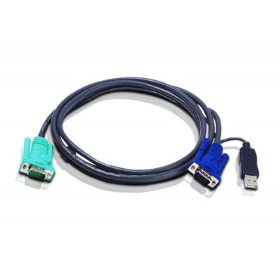 KVM Aten 2L-5202U cable Pieuvre VGA/USB - 1 80M [3927278]