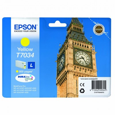 Cartouche jet d'encre Epson DURABrite Ultra C13T70344010 -  [3927304]