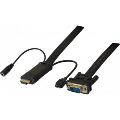 Adaptateur Convertisseur hdmi vers vga + audio - 2M