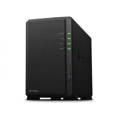 Synology DS216PLAY Boîtier NAS pour 2 DD 3.5/2.5p 1.5GHz D [3927897]
